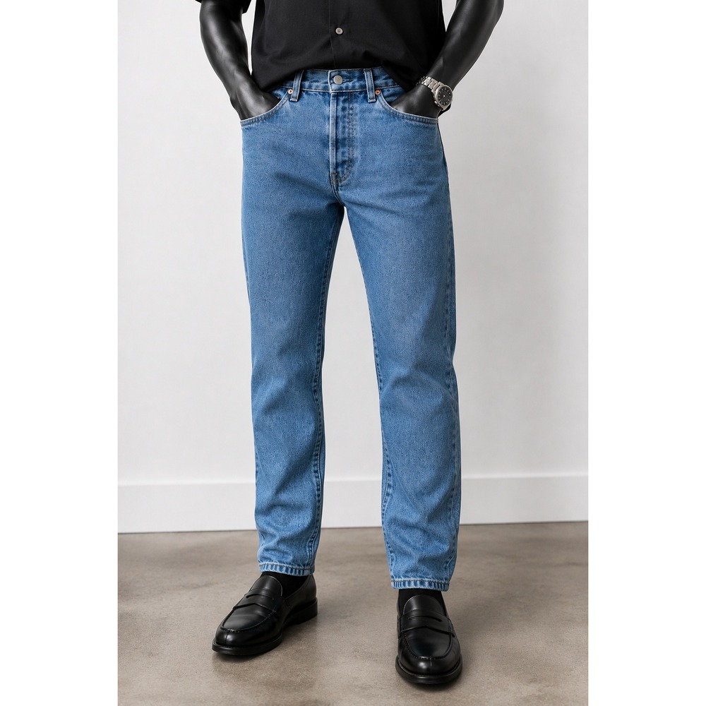 Levis 550 Relaxed Fit Tapered Leg Jeans Mens 36x30 Medium Wash Blue Denim